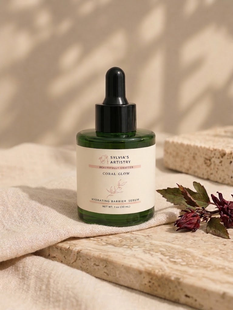 Coral Glow Hydrating Barrier Serum | Asthaxantin + Hibiscus