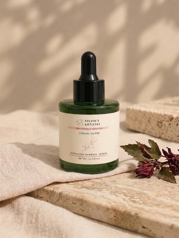 Coral Glow Hydrating Barrier Serum | Asthaxantin + Hibiscus