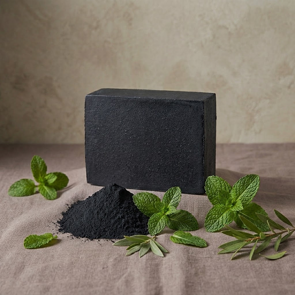Sylvia's Charcoal and Peppermint Handmade Soap